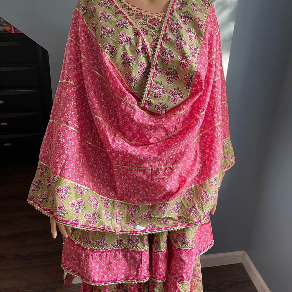 Indian outfits sharara lehenga